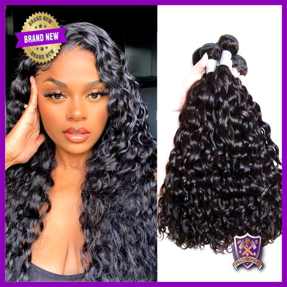 20 Inch Brazilian Wet Wavy Human Hair Extensions 4 Bundles 200g